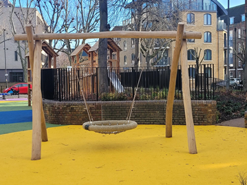 George Row Playground swing
